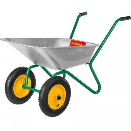 Тачка GRINDA садовая двухколесная, 80 л, грузоподъемность 120 кг 422400_z01 купить в Тюмени