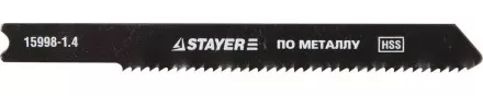 Полотна STAYER &quot;PROFI&quot;, U118A, для эл/лобзика, HSS, по металлу (1,5-2мм), US-хвост., шаг 1,4мм, 50мм, 2шт 15998-1.4_z01 купить в Тюмени