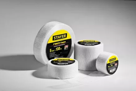 Серпянка самоклеящаяся FIBER-Tape, 5 см х 90м, STAYER Professional 1246-05-90 1246-05-90_z01 купить в Тюмени