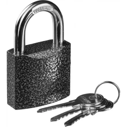 Замок STAYER &quot;STANDARD&quot; навесной, металлический корпус, закаленная дужка, 50 мм 37160-50 купить в Тюмени