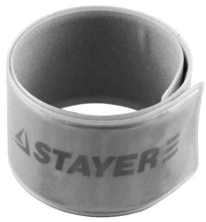 Браслет STAYER &quot;MASTER&quot; светоотражающий, самофиксирующийся, серый 11630-G купить в Тюмени