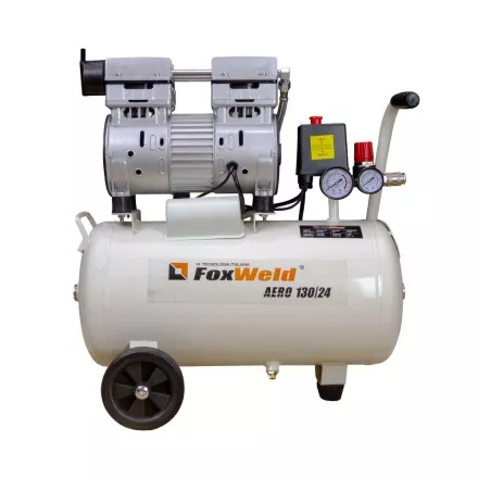Компрессор безмасляный коаксиальный AERO 130/24 oil-free FoxWeld купить в Тюмени