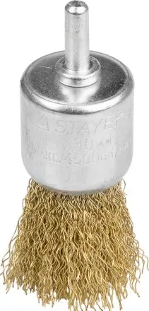 STAYER &quot;PROFESSIONAL&quot;. Щетка кистевая для дрели, витая стальная проволока 0,3мм, 30мм 35113-30 купить в Тюмени