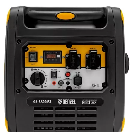 Генератор инверторный Denzel GS-3800iSE, 3,8 кВт, 230 В, закрытый корпус,электростартер купить в Тюмени