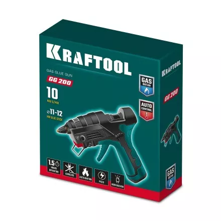 KRAFTOOL  GG-200, 11 мм 200°C, термоклеящий газовый пистолет 55524 купить в Тюмени