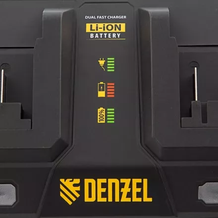 Устройство зарядное для аккумуляторов Denzel IBC-18-3.0-2, Li-Ion, 18В, 3.0 А, для двух батарей 28454 купить в Тюмени