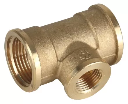 Тройник GENERAL FITTINGS переходной, латунь, г/г/г, 3/4&quot;-1/2&quot;-3/4&quot; 51061-3/4-1/2-3/4 купить в Тюмени
