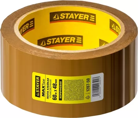 Клейкая лента, STAYER Master 1207-50, коричневая, 48мм х 60м 1207-50 купить в Тюмени