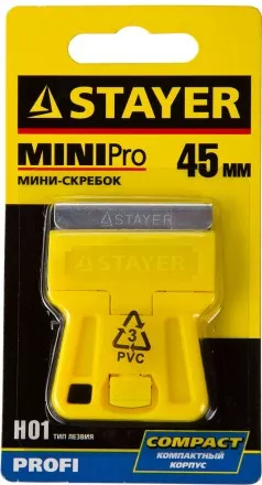 Скребок STAYER &quot;PROFI&quot; &quot;MiniPro&quot;, лезвие тип H01, 45мм 8531 купить в Тюмени
