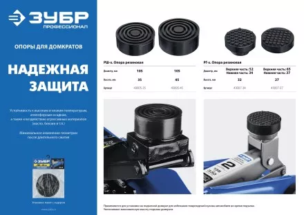 Опора резиновая для домкрата серия ПРОФЕССИОНАЛ купить в Тюмени