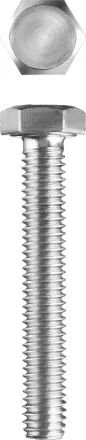 Болт ГОСТ 7798-70, M10 x 80 мм, 2 шт, кл. пр. 5.8, оцинкованный, ЗУБР 303086-10-080 купить в Тюмени