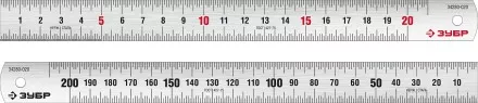 ЗУБР Про-20, длина 0.20 м, усиленная нержавеющая линейка, Профессионал (34280-020) купить в Тюмени