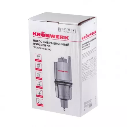 Вибрационный насос Kronwerk KVP300B-15 нижний забор 97240 купить в Тюмени