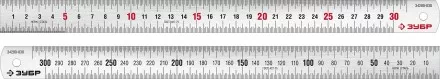 ЗУБР Про-30, длина 0.30 м, усиленная нержавеющая линейка, Профессионал (34280-030) купить в Тюмени