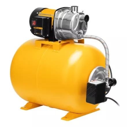 Насосная станция Denzel 97311, PSL1100X, 1100 Вт, 3600 л/ч, ресивер 50 л, подъем 45 м, нержавейка купить в Тюмени