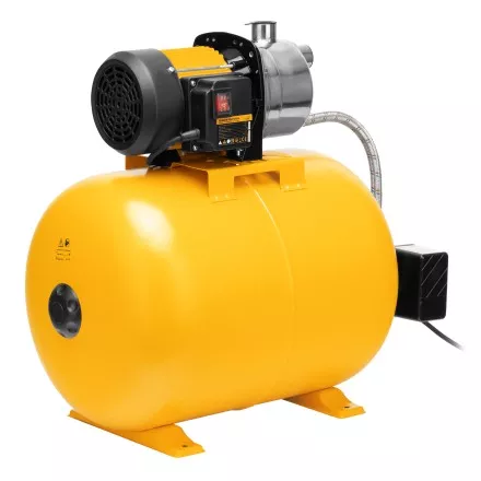 Насосная станция Denzel 97311, PSL1100X, 1100 Вт, 3600 л/ч, ресивер 50 л, подъем 45 м, нержавейка купить в Тюмени