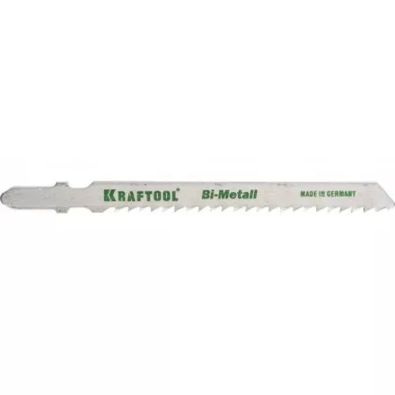 Полотна KRAFTOOL, T127DF, для эл/лобзика, Bi-Metall, по мягкому металлу (3-15мм), EU-хвост., шаг 3мм, 75мм, 2шт 159556-3 купить в Тюмени
