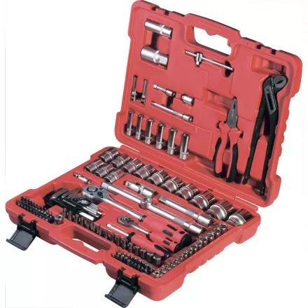 Набор слесарно-монтажный с квадратами 1/4&quot;, 1/2&quot; и 5/16&quot;, 117 предм  MATRIX PROFI 13587 купить в Тюмени