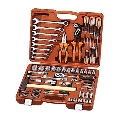 Универсальный набор инструмента 1/2 DR и 1/4 DR с 12-гранными головками 1/2 DR и 77 шт ОМТ77S12 OMBRA купить в Тюмени