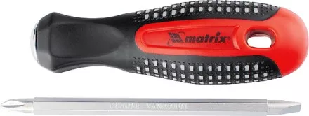 Отвертка комбинированная Fusion SL6,0 / Ph2 мм CrV 3-х компонентная рукоятка &quot;anti slip&quot; Matrix 11451 купить в Тюмени