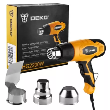 Фен строительный DEKO HG2200W, 063-4200 купить в Тюмени