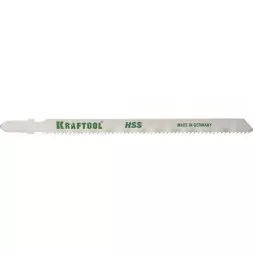 Полотна KRAFTOOL, T318B, для эл/лобзика, HSS, по металлу (2,5-6мм), EU-хвост., шаг 2мм, 110мм, 2шт 159552-2