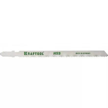 Полотна KRAFTOOL, T318B, для эл/лобзика, HSS, по металлу (2,5-6мм), EU-хвост., шаг 2мм, 110мм, 2шт 159552-2 купить в Тюмени