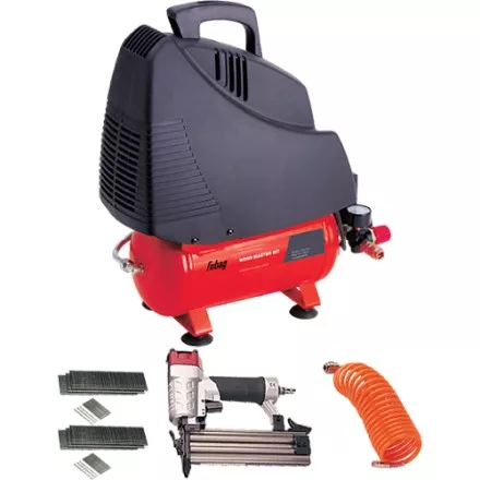 Компрессор безмасляный поршневой прямой привод Fubag Wood Master Kit +4 предмета купить в Тюмени