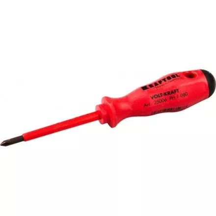 Отвертка KRAFTOOL &quot;VOLT-KRAFT&quot; 1000В, PH №1-80мм 25006-1-080 купить в Тюмени