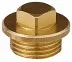 Заглушка GENERAL FITTINGS, 6-ти гранная головка с прижимной шайбой, никелированная латунь, наружная резьба, 1&quot; 51099-1 купить в Тюмени