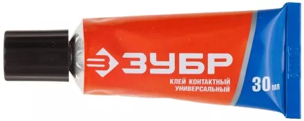 Клей ЗУБР контактный универсальный, на блистере, 30 мл 41922 купить в Тюмени