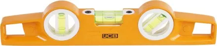 Уровень JCB &quot;Торпедо&quot; литой алюминиевый, 3 ампулы, точность 0,5мм/м, 25см JBL008 купить в Тюмени