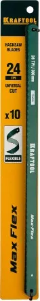 Полотно гибкое Max Flex, KRAFTOOL 15941-24-S10, безопасное, с волнообразной разводкой, 24 TPI, 10шт, 300мм 15941-24-S10 купить в Тюмени