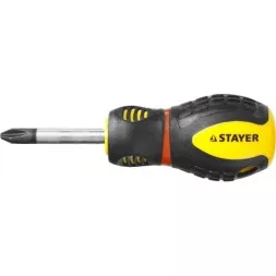 Отвертка STAYER &quot;PROFESSIONAL&quot; &quot;PROTech&quot;, двухкомп рукоятка, намагниченная, Cr-Mo, PH2x38мм 25132-2-38_z02