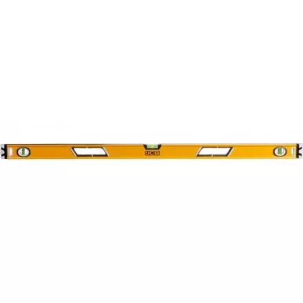 Уровень JCB коробчатый, магнитный, 2 фрезерованные базовые поверхности, 3 ампулы, крашенный, с ручками, 0,5мм/м, 120см JBL005 купить в Тюмени