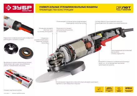 Машина углошлифовальная УШМ-125-950 М3 серия МАСТЕР купить в Тюмени