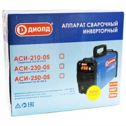 Аппарат сварочный инверторный Диолд АСИ 210-05 купить в Тюмени