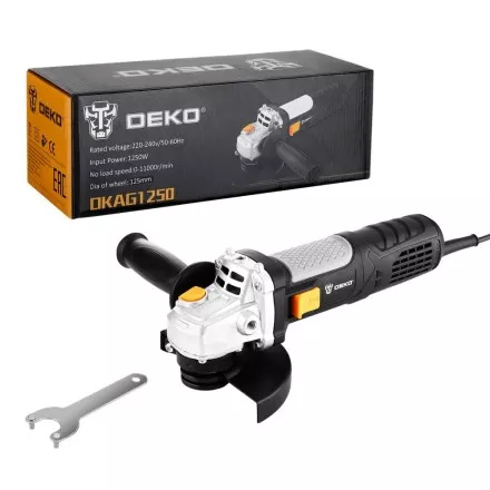 Углошлифовальная машина УШМ DEKO DKAG1250, 063-4174 купить в Тюмени