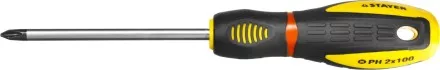 Отвертка STAYER &quot;PROFI&quot; &quot;PROTech&quot;, двухкомп рукоятка, намагниченная, Cr-Mo, PH2x100мм 25132-2-10_z02 купить в Тюмени