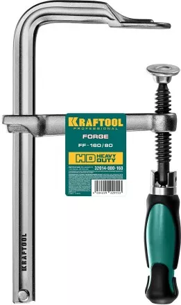 Струбцина KRAFTOOL FORGE тип F,цельнокованая 32014-080-160 купить в Тюмени