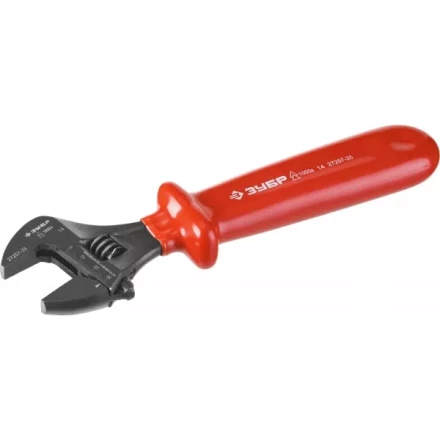 Ключ разводной ЗУБР &quot;ЭКСПЕРТ&quot; &quot;ЭЛЕКТРИК&quot;, сталь 40Х, покрытие Н12Х1, высоковольтный до ~1000В, 30мм, 250мм / 10&quot; 27257-25_z01 купить в Тюмени