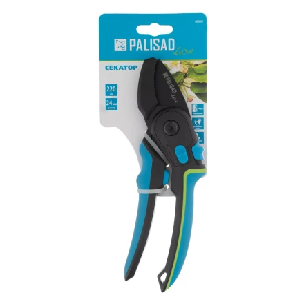 Секатор с наковальней Palisad, 220 мм, регулировка захвата, трехкомпонентные рукоятки, Luxe, 604805 купить в Тюмени