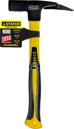 Молоток КРОВЕЛЬЩИКА PRO 600г с фиберглассовой рукояткой, STAYER Professional 20201 20201 купить в Тюмени