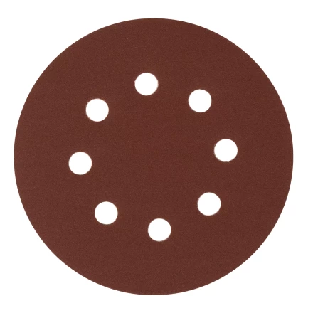 Круг абразивный на ворсовой подложке под &quot;липучку&quot;, перфорированный, P 220, 125 мм, 5 шт Сибртех 738097 купить в Тюмени