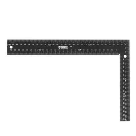 Угольник, 200 х 300 мм, алюминиевый, лазерная гравировка Denzel 32392 купить в Тюмени