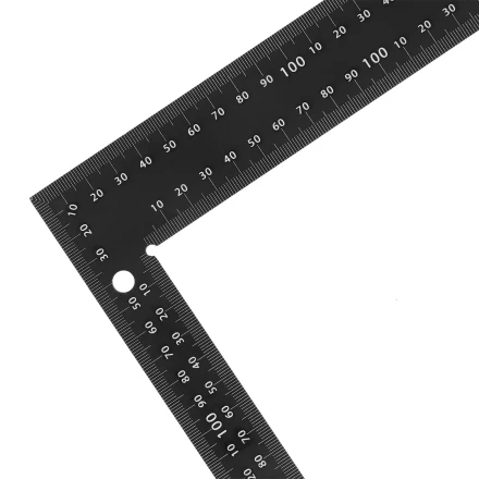 Угольник, 200 х 300 мм, алюминиевый, лазерная гравировка Denzel 32392 купить в Тюмени