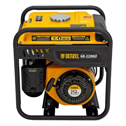 Генератор инверторный DENZEL GK-2200iF, 2,2 кВт, 230 В, ручной старт купить в Тюмени