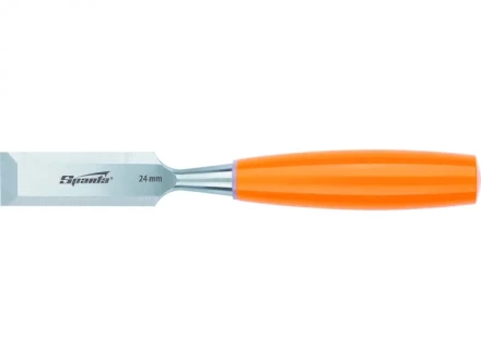 Стамеска 24 мм плоская пластмассовая рукоятка SPARTA 244255 купить в Тюмени