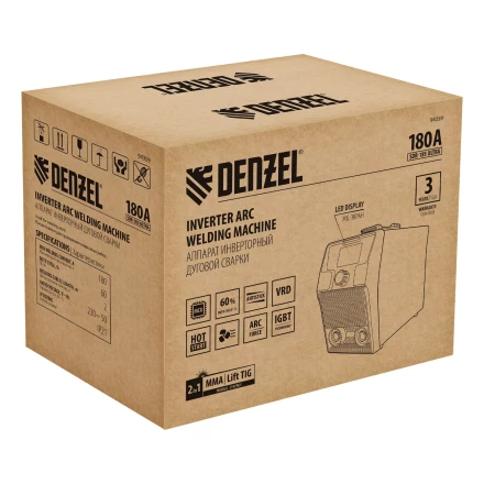 Аппарат инвертор. дуговой сварки Denzel SDR-185 Ultra, 180 А, ПВ 60% 94359 купить в Тюмени