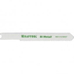 Полотна KRAFTOOL, U118AF, для эл/лобзика, Bi-Metall, по металлу (1,5-2мм), US-хвост., шаг 1,2мм, 55мм, 2шт 159655-1,2